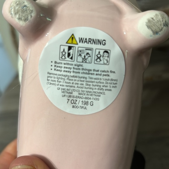 NEW Skull & Bones Skeleton in a Pink Bathtub Summerween Halloween Candle - Picture 11 of 13